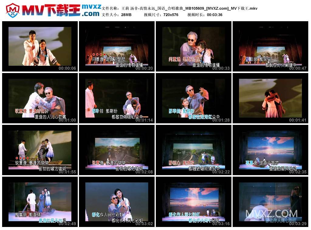 王莉 汤非-真情永远_国语_合唱歌曲_MB105609